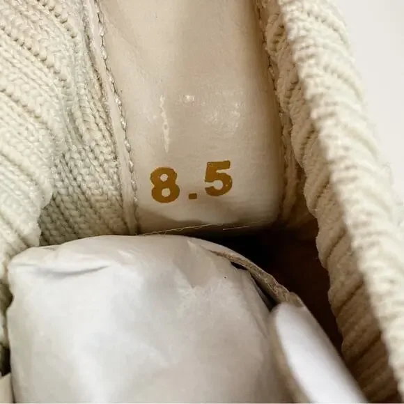 EVERLANE The Day Glove Ribbed Round Toe Pull On Sock Boot in Bone - Picture 8 of 10